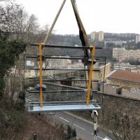 Pose vitrage grue